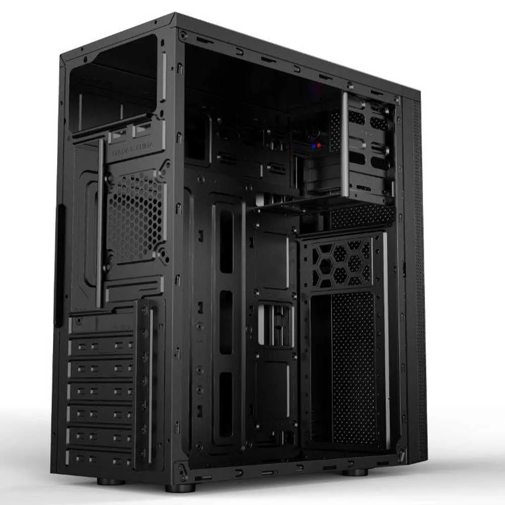 kućište midi tower bez napajanja bit force strike bs-3 ,atx, crn - slika 2