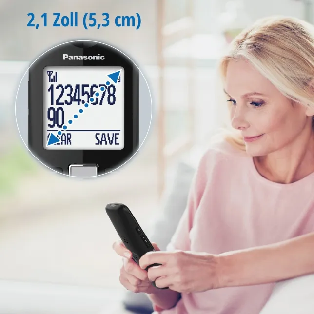 telefon panasonic kx-tgu432exb bežični, dvije slušalice, tajnica - slika 3