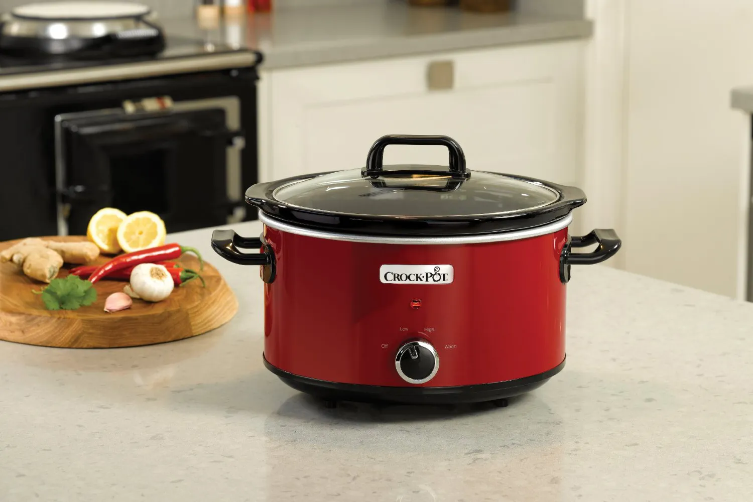 aparat za sporo kuhanje crockpot 3,5l - crveni - slika 2