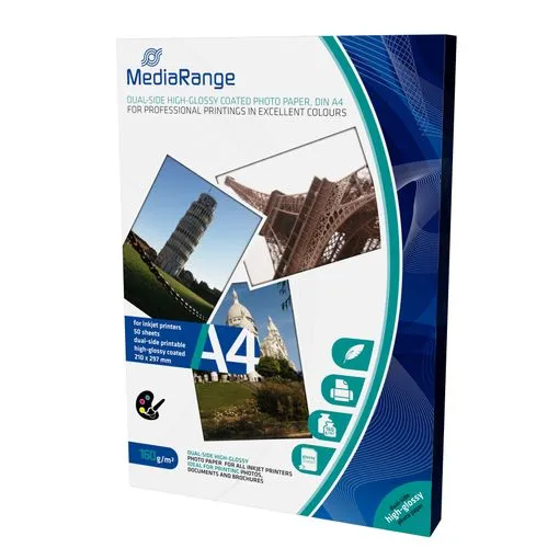 Papir Photo MediaRange A4 160g/m2 Premium Glossy DUAL Paper 50 listova - Karlovac