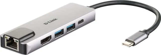d-link dub-m520, 5‑in‑1 usb‑c hub sa hdmi/ethernet i napajanjem - slika 2