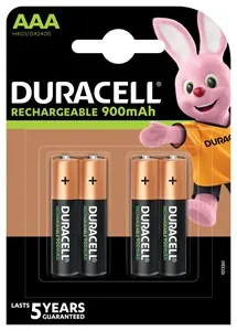 baterija duracell punjiva aaa 850/900mah 4/1 - slika 3