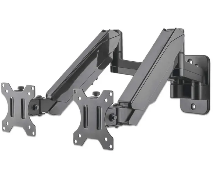 manhattan zidni nosač monitor 17''-32'',2x8kg,crni - slika 1