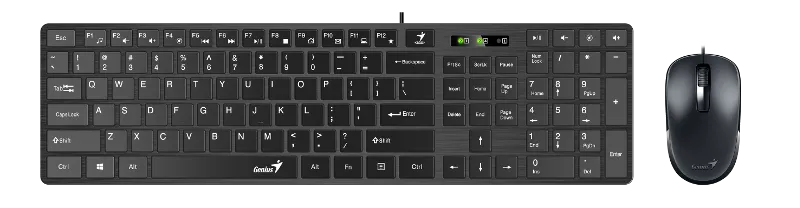 genius slimstar combo 126, tipkovnica+miš, usb - slika 1