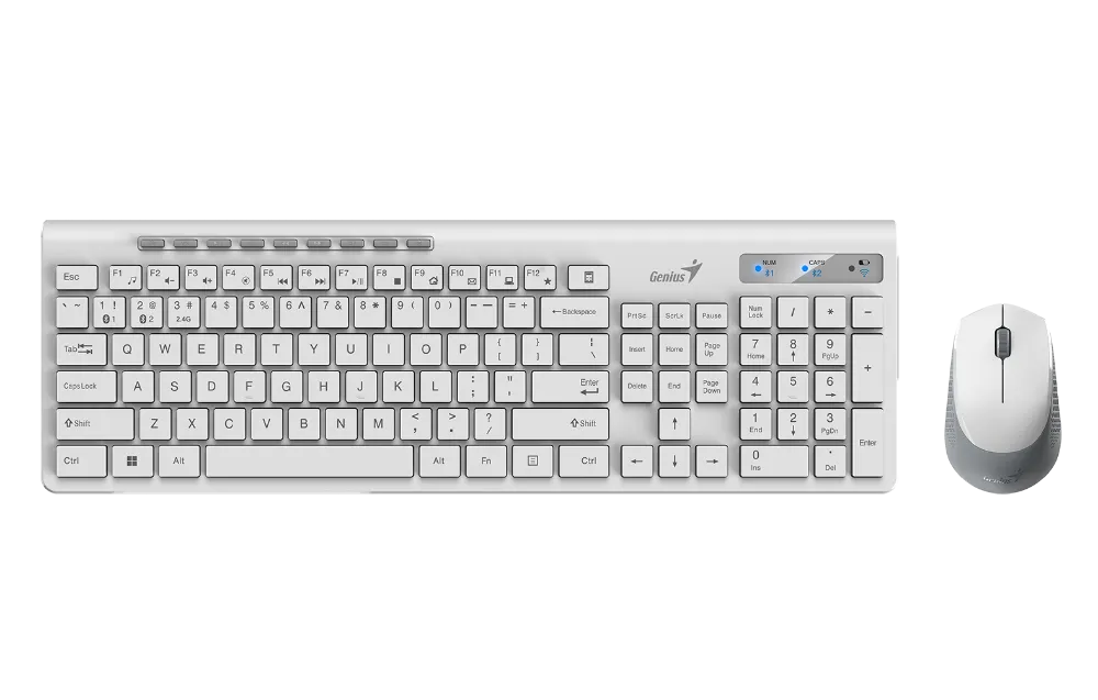 Genius SlimStar 8230, bež. tipkovnica i miš,silent - Karlovac