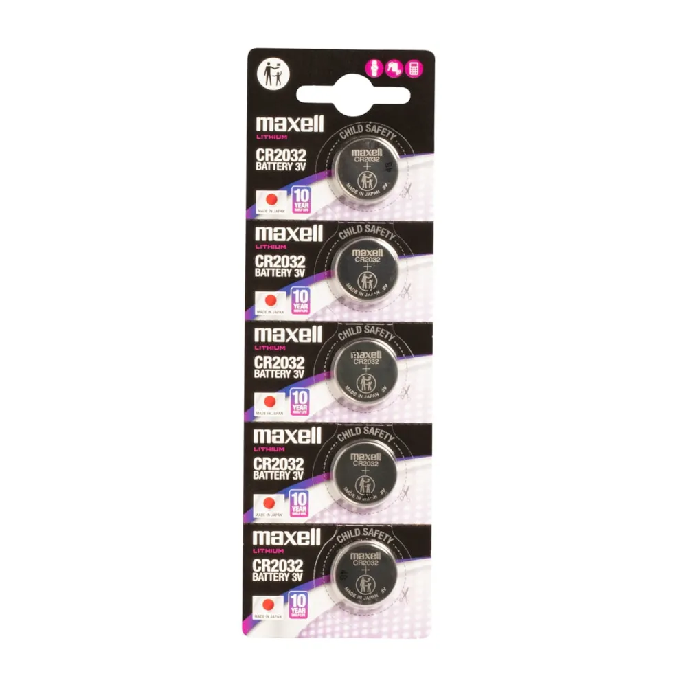 maxell lit. dugmaste baterije cr2032, 5 komada - slika 2