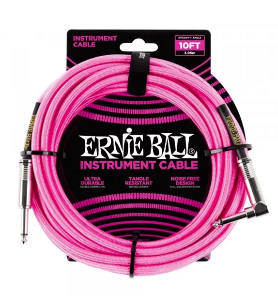 kabel instr. ernie ball 6078 pink, 3m - slika 2