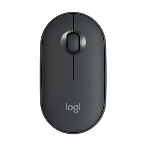 miš logitech m350s pebble mouse 2 bluetooth - tonal graphite - slika 2