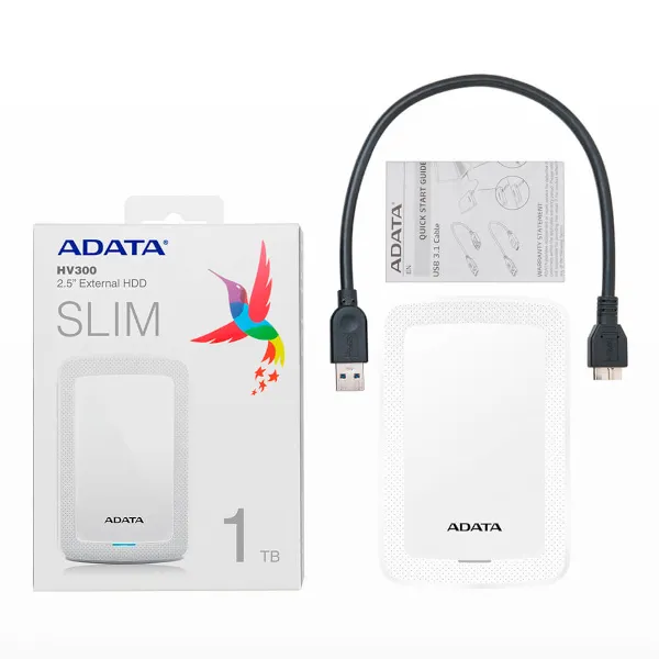 prijensoni disk adata hv300 1tb white - slika 2
