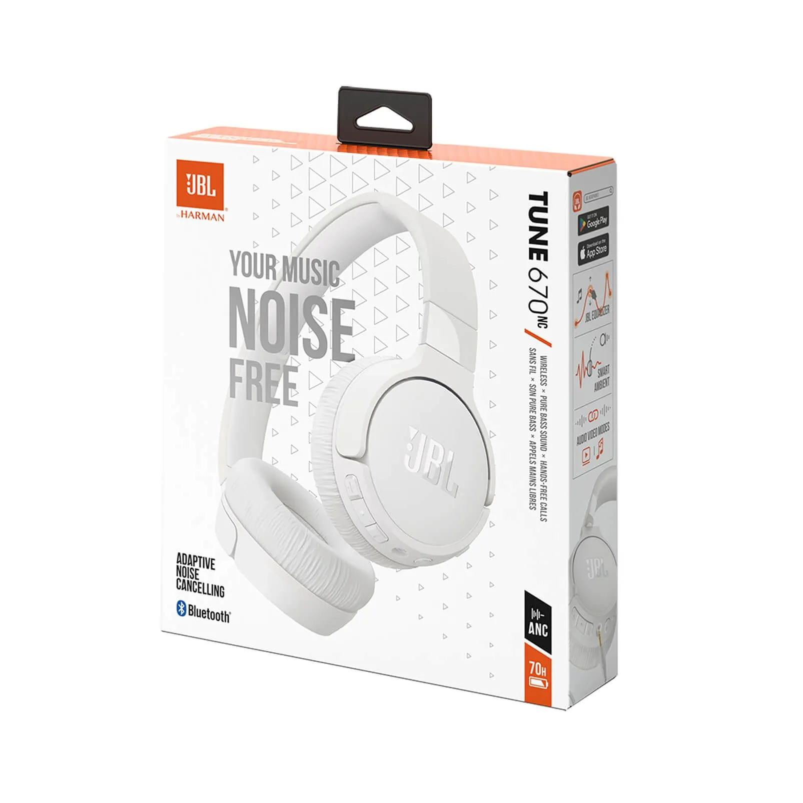 Slušalice+mikrofon JBL Tune 670NC BT white - Karlovac