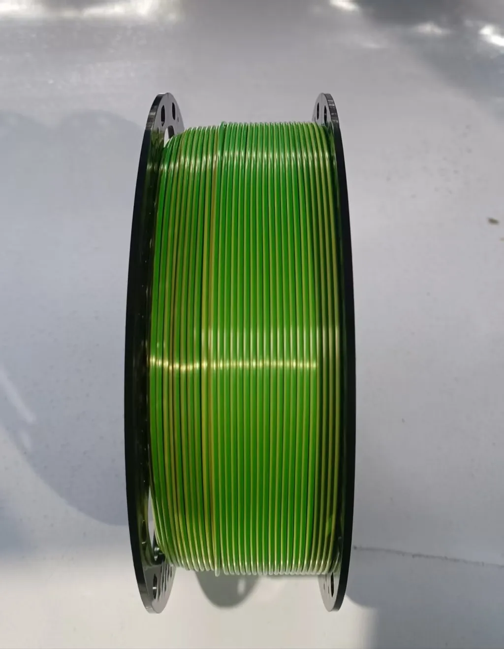 Silk PLA filament 1.75 mm, 1 kg, yellow/green - Karlovac