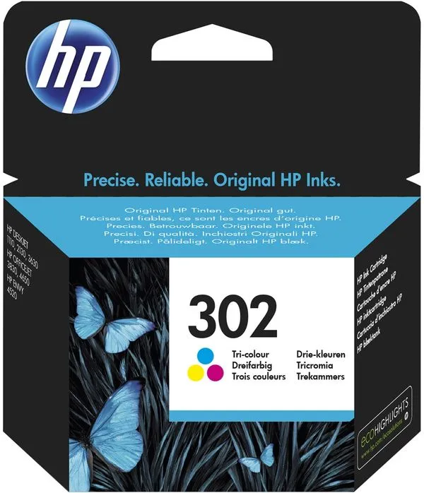 tinta hp f6u65ae tri-color no.302 (mmg) - slika 3