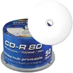 cd-r medij traxdata 700mb 52x speed printable 50/1 spindle bijeli - slika 3