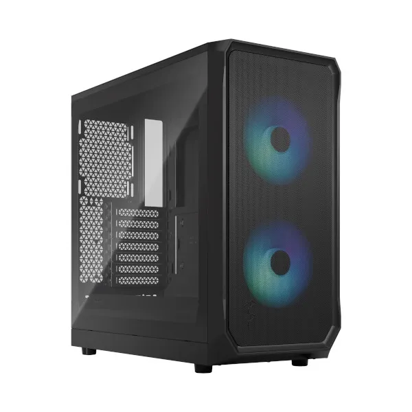 Fractal Focus 2 RGB Black TG, crno bez napajanja - Karlovac