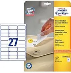 Etiketa laser/inkjet/copy odljepljiva bijela 63,5x29,6 Zweckform L4737 25/1 - Karlovac