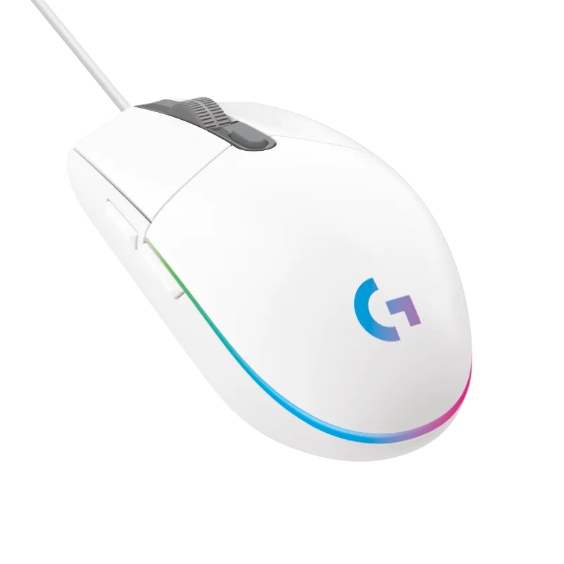 miš žični logitech g102 lightsync bijeli - slika 2