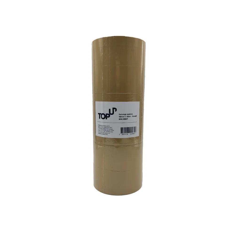 Selotejp pakirni 48mmx66m 6/1 smeđi solventni 50my TOP UP - Karlovac