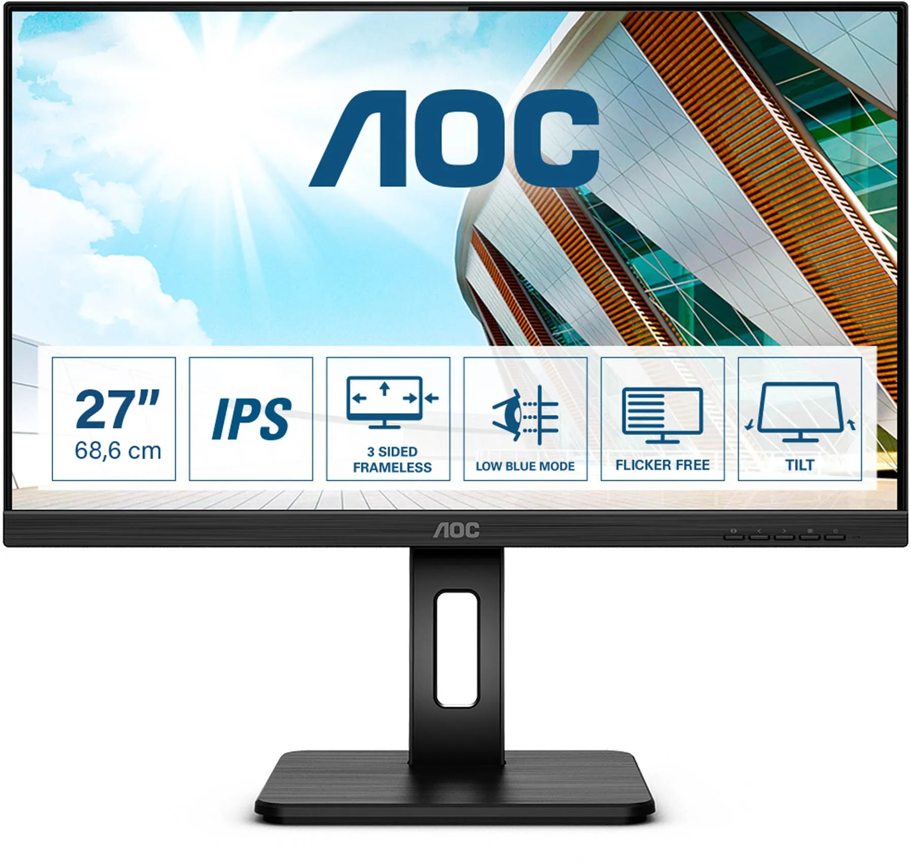 mon 27 aoc 27p2q fhd ips has pivot - slika 2