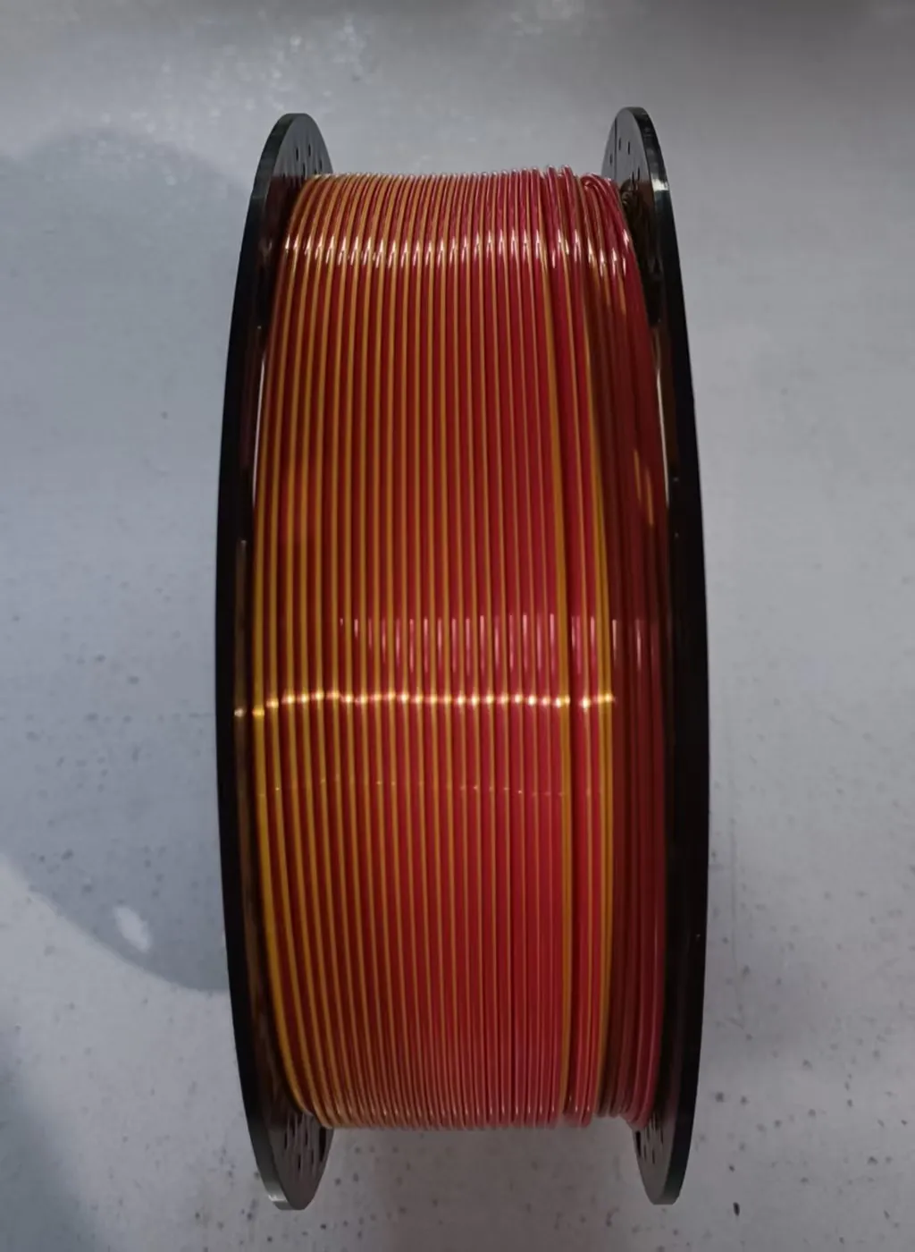 Silk PLA filament 1.75 mm, 1 kg, red/gold - Karlovac