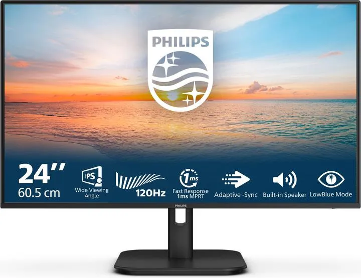 Philips 23,8" 24E1N1200A, VGA, HDMI, DP, 120Hz, zv - Karlovac