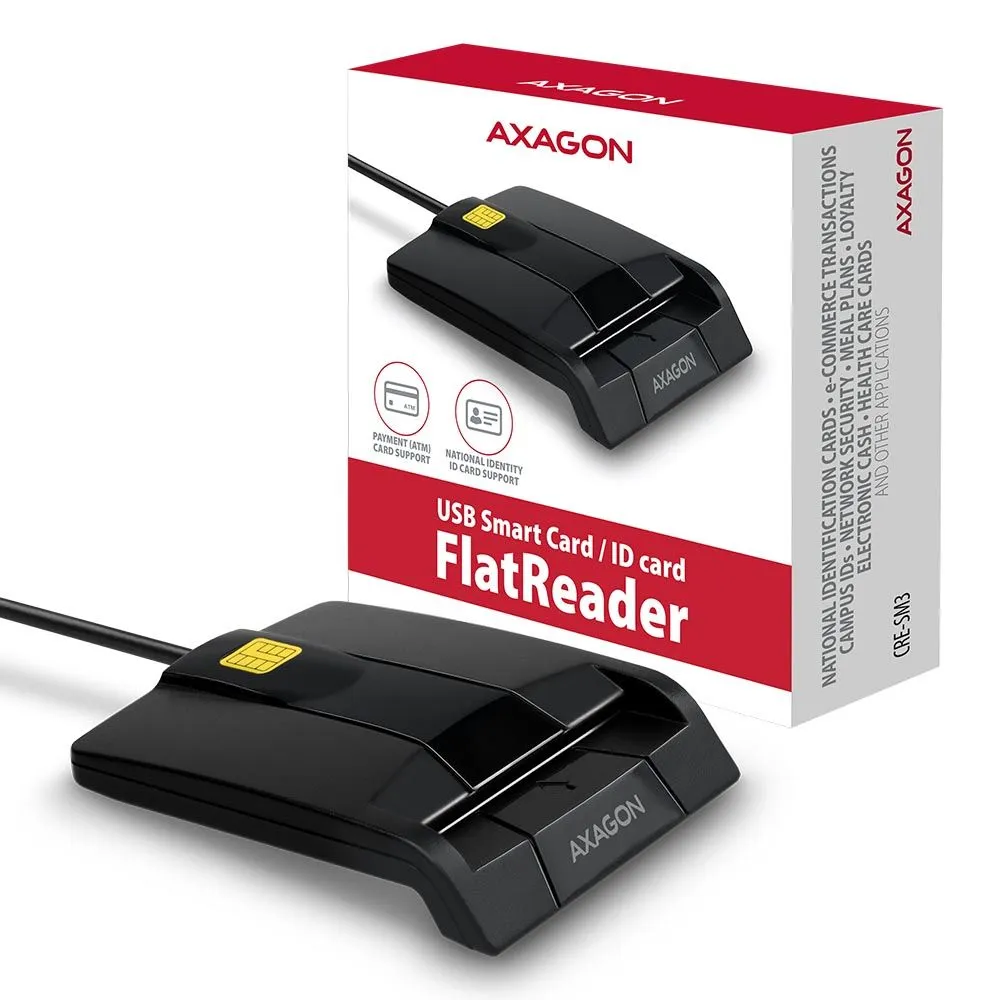 čitač pametnih kartica axagon cre-sm4n usb 2.0 - slika 3