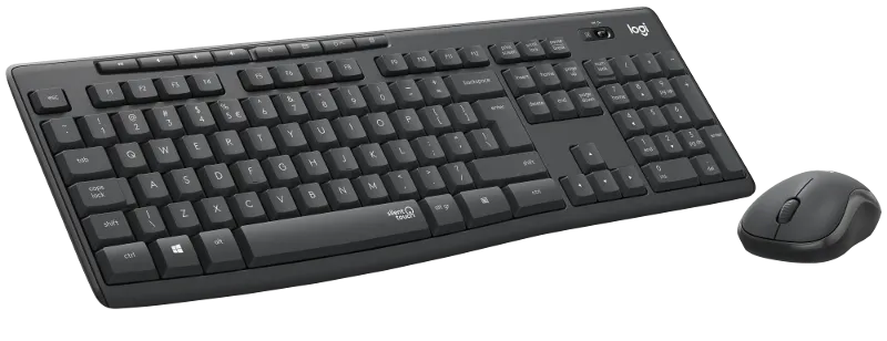 Tipkovnica LOGITECH MK295 Silent Wireless Desktop (tipkovnica+miš) - crna - Karlovac