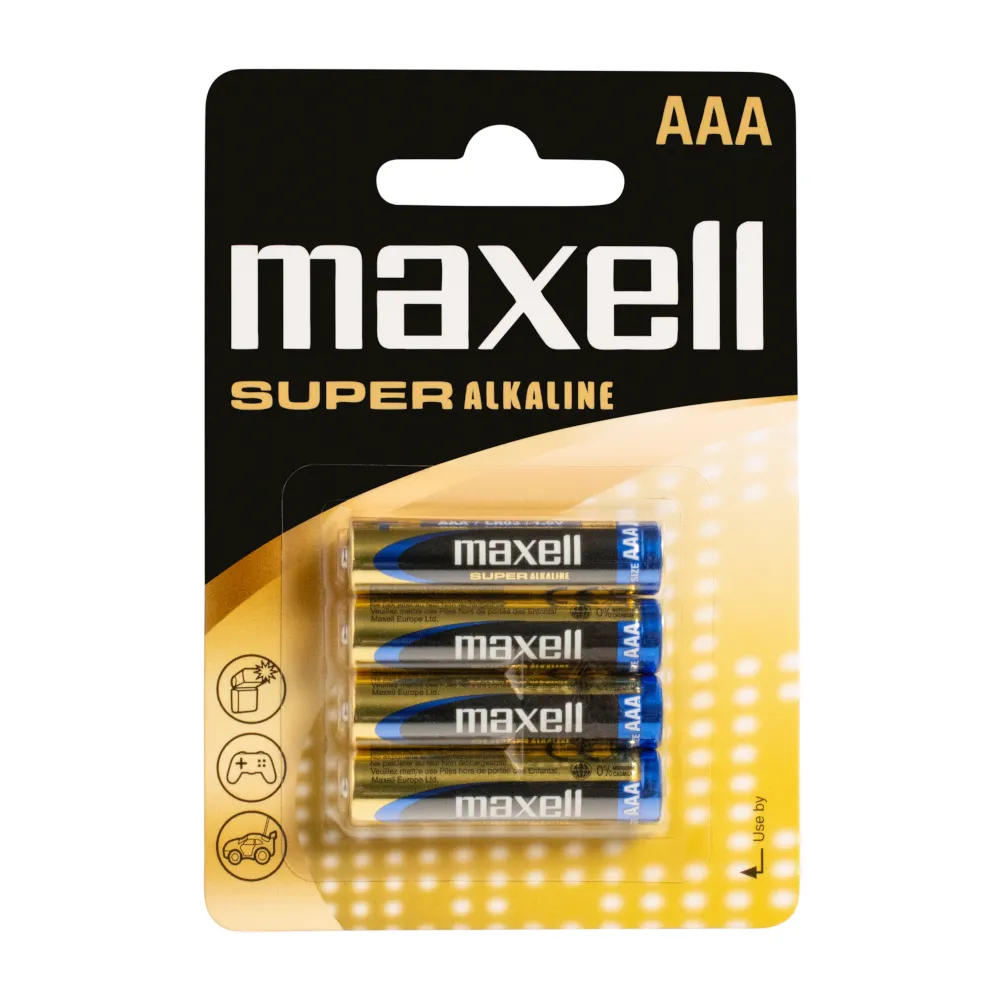 maxell super alkalne baterije lr-3/aaa, 4 komada - slika 2