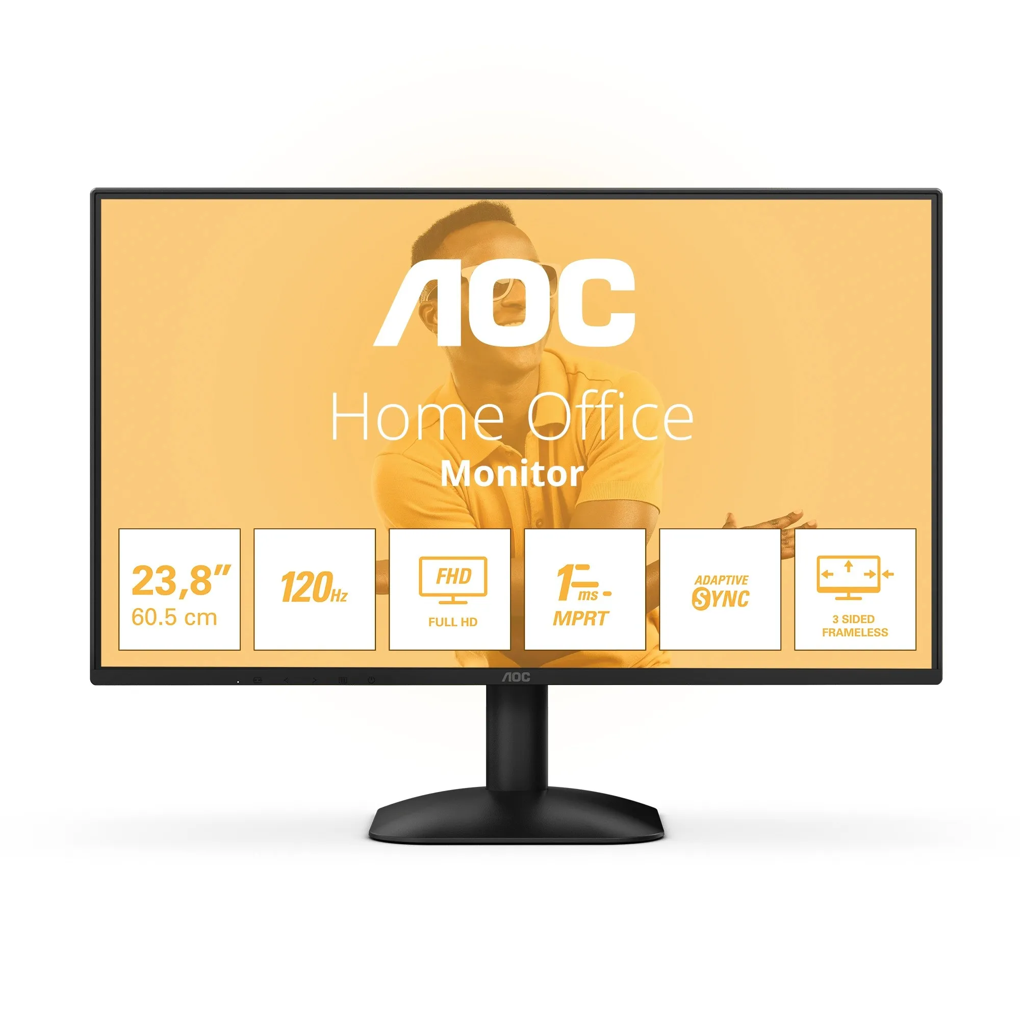 aoc led ips 23,8" 24b31h - slika 1
