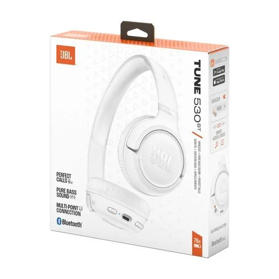slušalice+mikrofon jbl tune 530bt white - slika 2