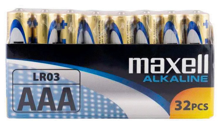 maxell alkalne baterije lr-3/aaa, 32 komada - slika 2