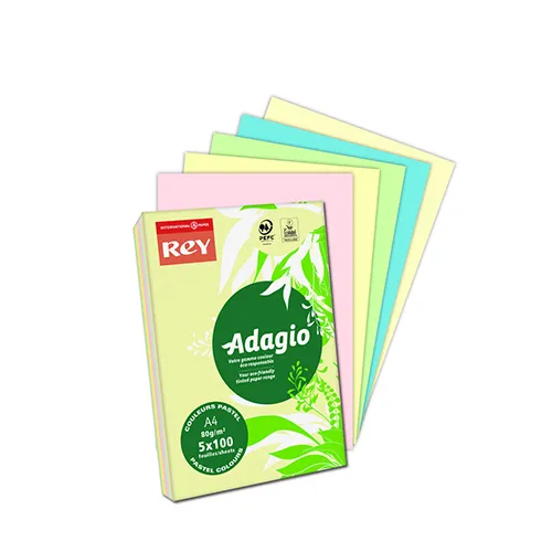 Papir fotokopirni color A4 80gr Rey Adagio pastel 500/1 mix boje - Karlovac