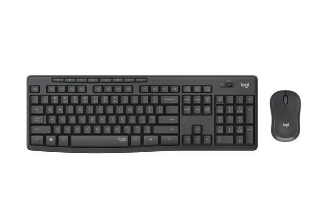 tipkovnica logitech mk295 silent wireless desktop (tipkovnica+miš) - crna - slika 2