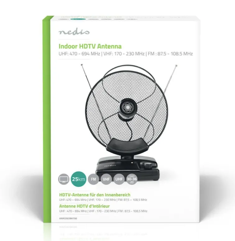 antena sobna nedis dvb-t aktivna, lte700 36db - slika 3