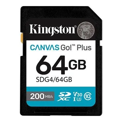 mem sd 64gb canvas go! plus kingston sdg4/64gb - slika 3