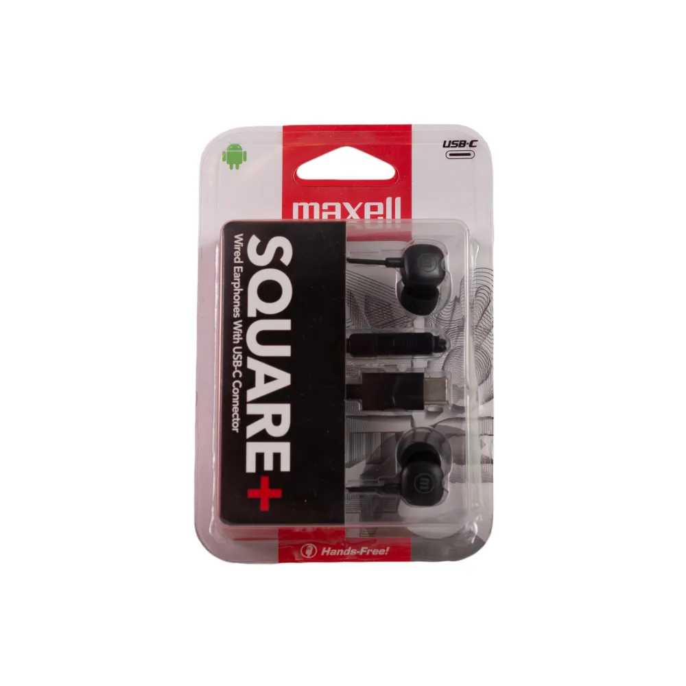 Maxell SQUARE+ USB-C slušalice, crne - Karlovac