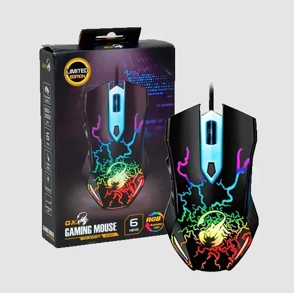 genius scorpion spear, igraći miš, rgb led, usb - slika 2