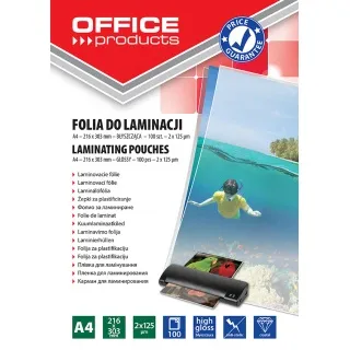 Folija za plastificiranje A4 125mic 100/1 sjajna Office products - Karlovac