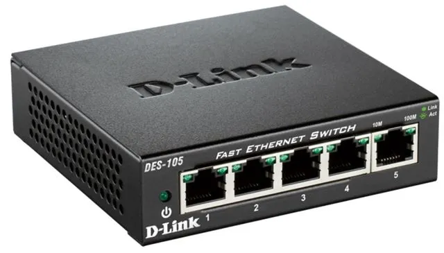 d-link switch neupravljivi,des-105/e (metalno kućište) - slika 2