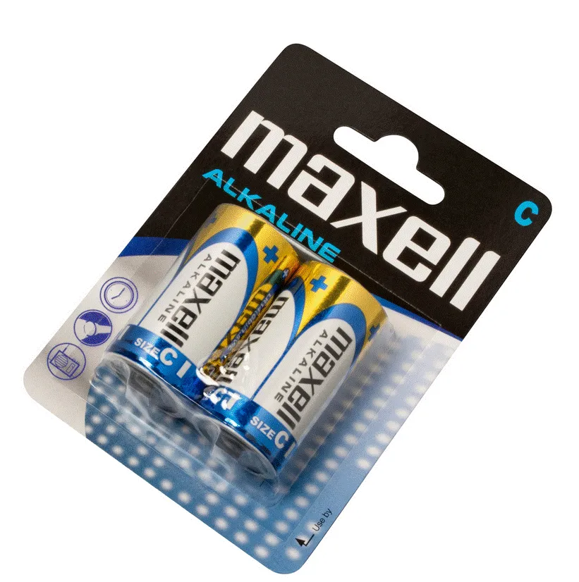 maxell alkalne baterije lr-14/c, 2 komada - slika 2