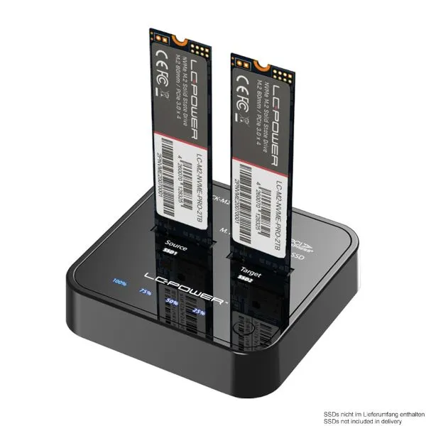 ssd m.2 dock 2x nvme lc-power - slika 2