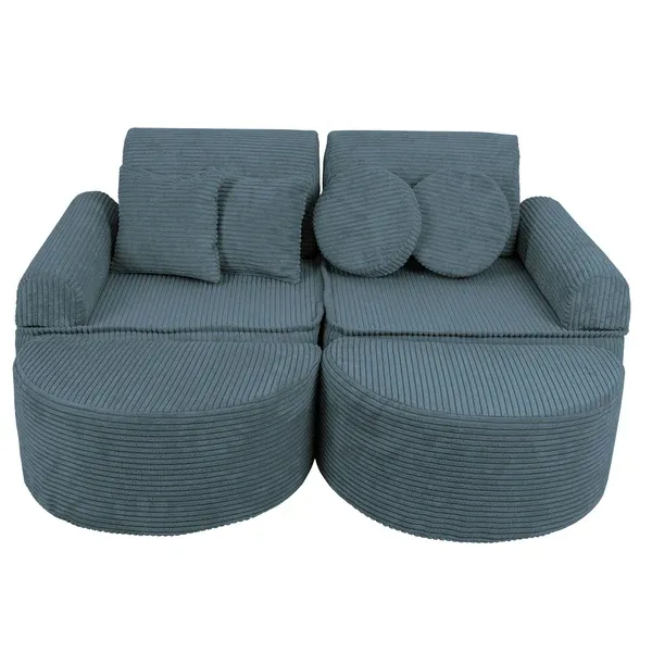 Srednja modularna sofa za djecu - Estetska tirkizna Plus - Zagreb