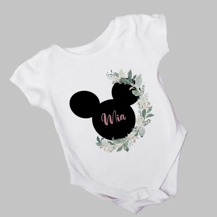 Personalizirani body za djevojčice – s aplikacijom Minnie Mouse - Osijek