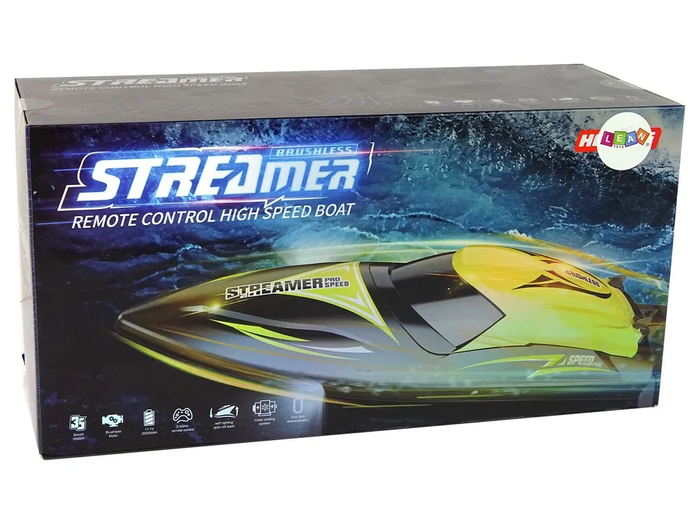 motorboat r/c 2.4g yellow 35 km/h - slika 9