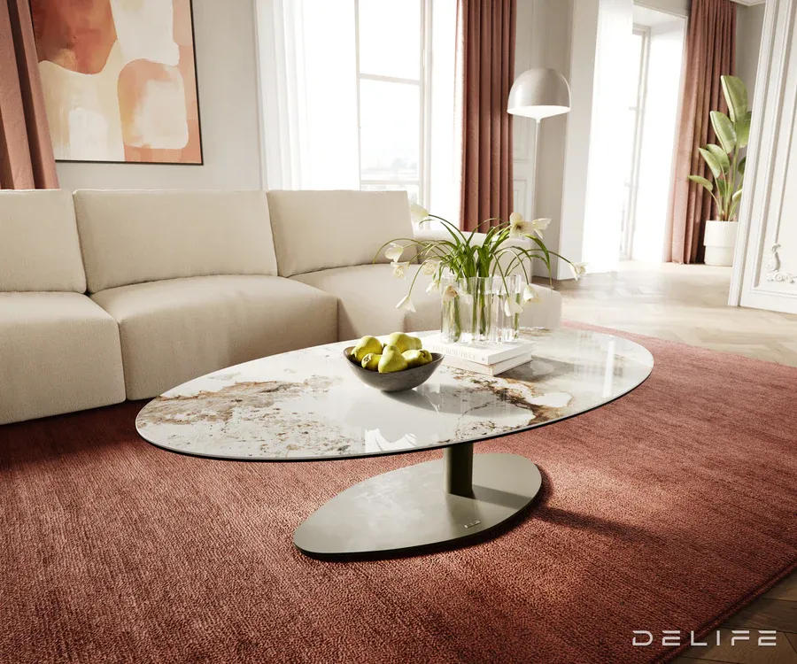 Klub stolić Edge 140x80cm, Materijal: Keramika Minas Melange - Čakovec
