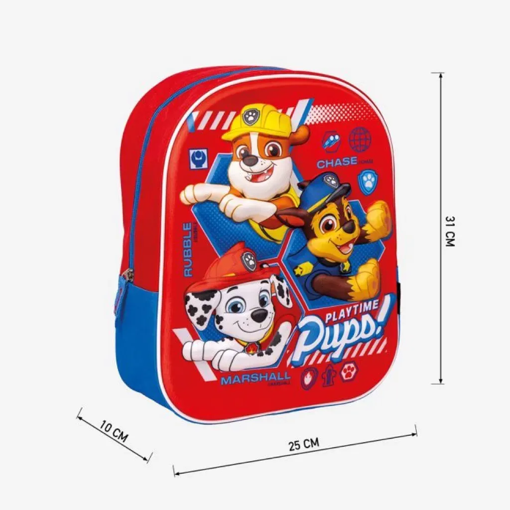 paw patrol 3d dječji ruksak – playtime pups - slika 4