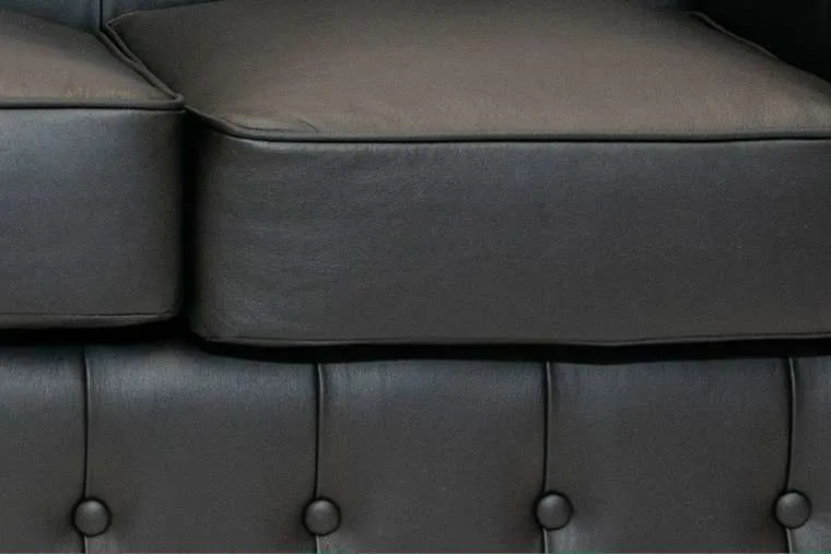 chesterfield dvosjed class leather | 2-sjedišta | shiny black - slika 4