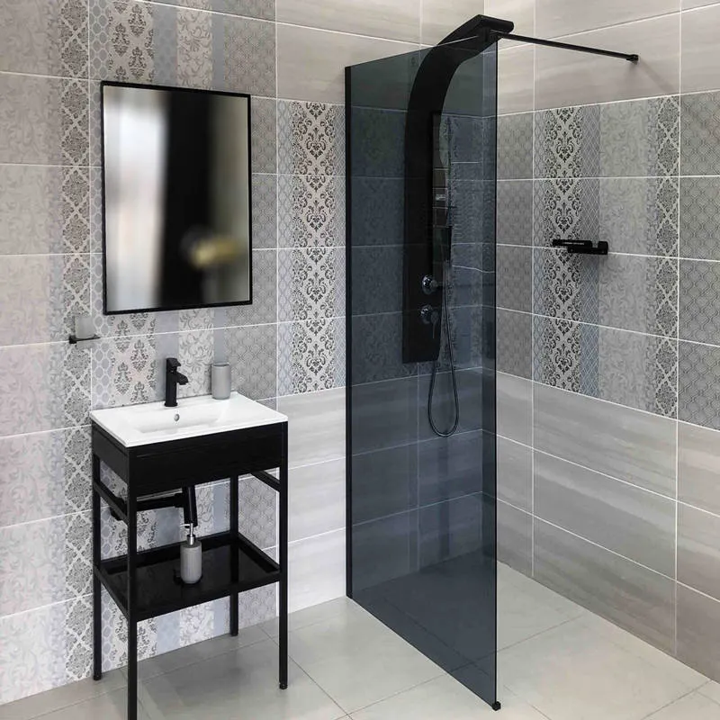 99908 Tuš stijena D-08 Grey Black 100x200 259,00€ AKCIJA-20%=207,20€ - Ogulin