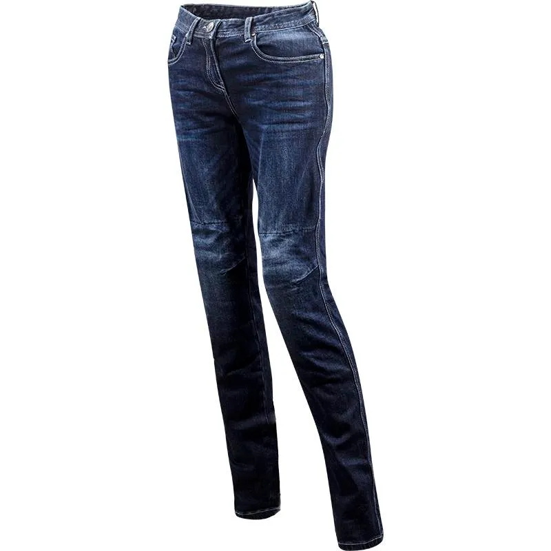 hlače ls2 vision evo jeans ženske plave - slika 2