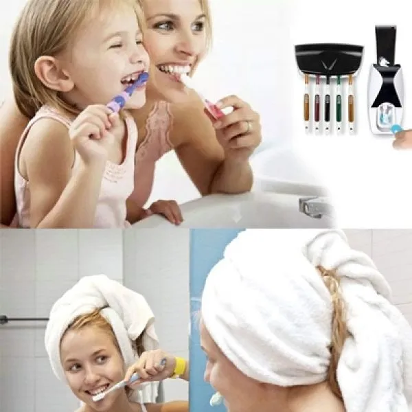 Zidni držač četkica za zube i zidni dispenser paste za zube - Zagreb