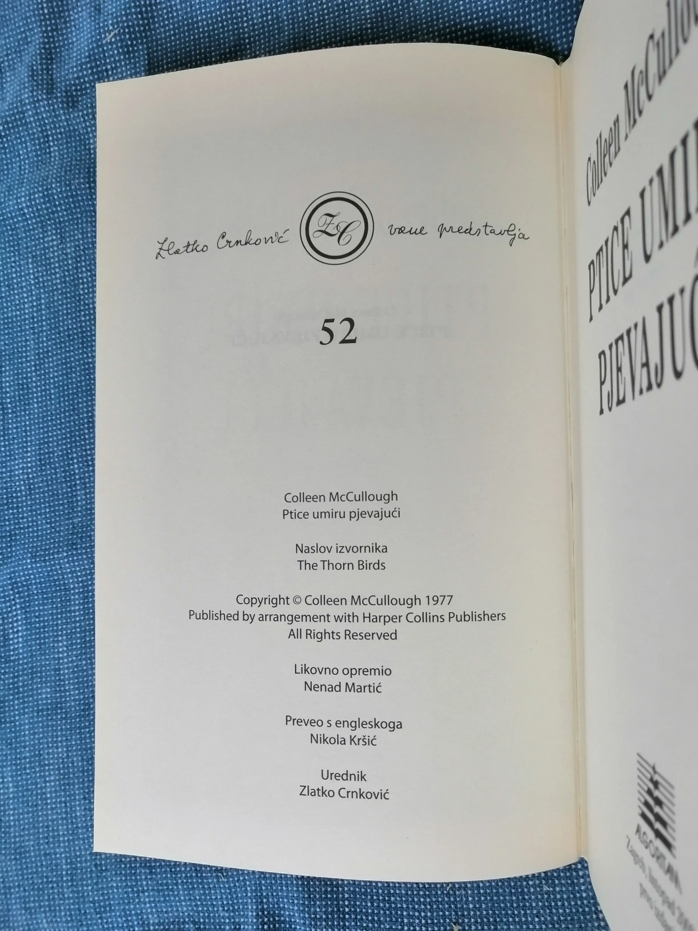 coleen mccullough – price umiru pjevajući - slika 3